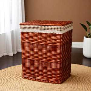 Cesta de mimbre más vendida de 2025 con organizador de tapa, cesta de mimbre para la colada, cesta de Picnic, cajas de almacenamiento y contenedores - Product Image 1