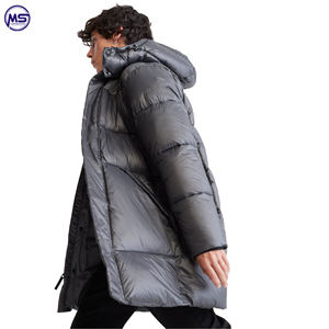 Heavy Hooded Puffer <b>Jacket</b> Customize Logo New Design Eco-Friendly 100% Nylon Soft Warm 2023 New <b>Men</b> <b>Plus</b> <b>Size</b> Long - Product Image 6