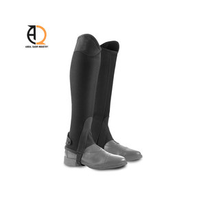 Medias Polainas de Cuero para Montar a Caballo con Cremallera, Equipo Ecuestre - Product Image 6