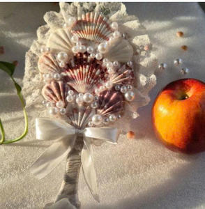 Miroir à main en coquillage fait à la main au Vietnam, souvenir en coquillage naturel - Product Image 4