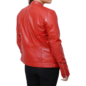 Veste en cuir pour femmes sur mesure Concevez votre propre veste en cuir Veste en cuir imperméable pour femmes - Product Image 2
