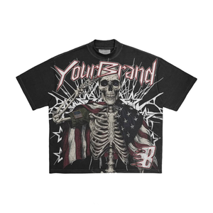 T-shirts Homme Personnalisés Vintage en Coton 100% Surdimensionnés, Impression DTG, Logo, Grammage Lourd, Lavage Acide, Vente en Gros OEM - Product Image 6