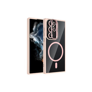 Protection d'objectif de caméra intégrée NXXA Etro, coque en silicone de luxe compatible MagSafe pour Samsung Galaxy S22 - Product Image 1