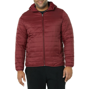 Chaqueta acolchada de invierno con diseño de logotipo personalizado impermeable a prueba de viento, cálida, gruesa, con capucha, acolchada, chaqueta aislada para hombre - Product Image 1