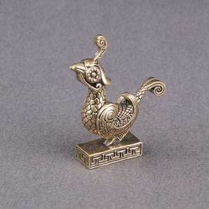 Figurine d'oiseau en Bronze moderne faite à la main pour les bas de vacances de Noël Objet décoratif et Sculpture pour les cadeaux - Product Image 4