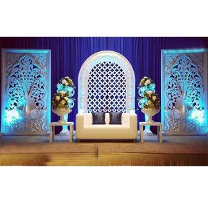 Panel de fondo de pavo real de fibra para boda hermosa etapa de boda Marco de pavo real Tema de pavo real marco de fibra de escenario de boda - Product Image 1