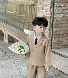 Haute qualité 3 pièces Style coréen formel pour les étudiants masculins bébé garçons hiver cravate vêtements pour 1-8 ans nouvelle tendance chaude en gros - Product Image 6