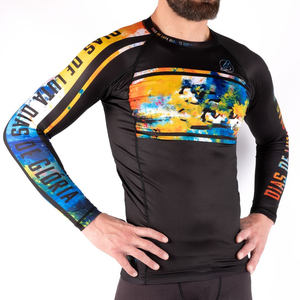 Vêtements de protection solaire unisexe pour hommes et femmes, imprimé en polyester 100%, séchage rapide, anti-uv, BJJ - Product Image 5