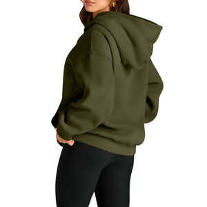 Sweats à capuche pour femmes, logo personnalisé, sweats en molleton pour hommes, vente chaude, haute qualité, surdimensionnés, épaules tombantes, sweats à capuche colorés - Product Image 2