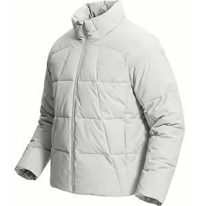 <b>Men's</b> New Fashion Canadian Goose Puffer <b>Jacket</b> Windproof Hooded Coat Parka Embroidered Technics Canvas Front Warm for Outdoor - Product Image 3