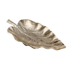 Tazón Decorativo de Aluminio con Acabado Dorado, Ecológico y Moderno, Plato para Servir con Forma de Hoja Hecho a Mano, Impresión Personalizada - Product Image 5