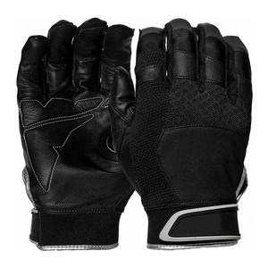 2025 venta al por mayor 100% cuero puro personalizado de alta calidad personalizado cuero béisbol Softball guantes de bateo niños Club guantes - Product Image 2