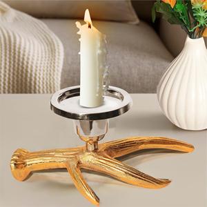 Candelabro de Aluminio Fundido Listo para Exportar para Sala de Estar, Decoración del Hogar India, Candelabro para Mesa de Comedor para Festivales - Product Image 5