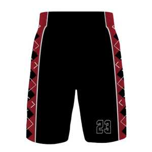 Short de basket-ball personnalisé OEM impression par sublimation avec tissu en maille respirante à séchage rapide logo complet et conception de couleur - Product Image 3