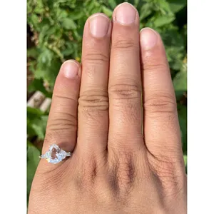 Natural Crystal Quartz Ring 925 Sterling Silver Handmade Gemstone Ring Wholesale Jewelry Supplier - Product Image 4