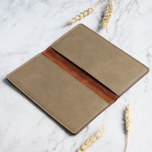 Soporte de chequera de cuero hecho a mano de primera calidad RFID seguro billetera larga cierre de cremallera para hombres mujeres grabado personalizado personalizable - Product Image 6