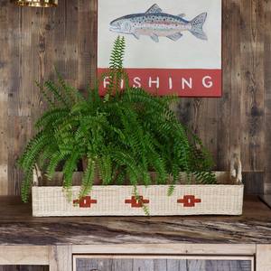 Bandeja de servicio de ratán natural artesanal, verde oscuro, hecha a mano, bandeja decorativa para hogares y ocasiones especiales, novedad - Product Image 5