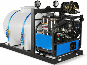 <b>Hot</b> Sales 4000 PSI 4 GPM Kohler E-Start Engine <b>Hot</b> <b>Water</b> Pressure Washer Skid Mounted with 245 Gal Tank - Product Image 1