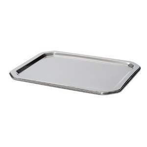 Elegante bandeja de servicio de acero inoxidable de primera calidad con aspecto pulido ideal para una elegante bandeja de comedor - Product Image 2