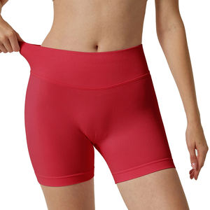 Pantalones cortos personalizados de alta calidad para mujer, cintura alta, secado rápido, sin costuras, ajustados, a la cadera, Fitness, gimnasio, deportes, pantalones cortos de Yoga para mujer - Product Image 5