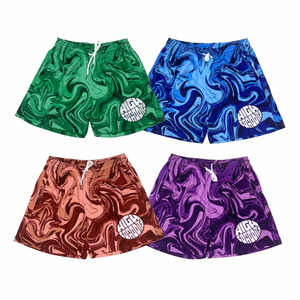 100% Polyester Hommes Personnalisé Mesh Shorts Double Couche Sublimation Plaine Street Wear & Gym Ensembles Imprimé Logo Basketball Shorts - Product Image 2