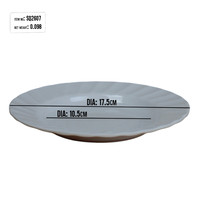 Vajilla de melamina para restaurante, hogar, nuevo modelo, plato de sopa, 7 pulgadas, logotipo personalizado, plato de melamina blanco