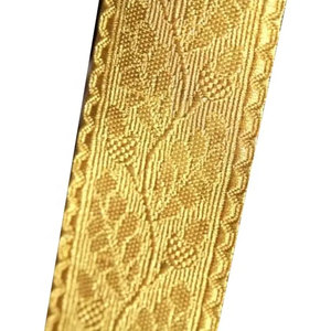 Trenza de encaje de alta calidad OEM, trenza dorada de alambre, trenza dorada de encaje con su propio logotipo - Product Image 4