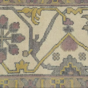 Vente chaude 10x14 pieds taille personnalisée exquis Oushak indien laine tapis fait à la main gris tapis pour salon tapis et ensembles - Product Image 1