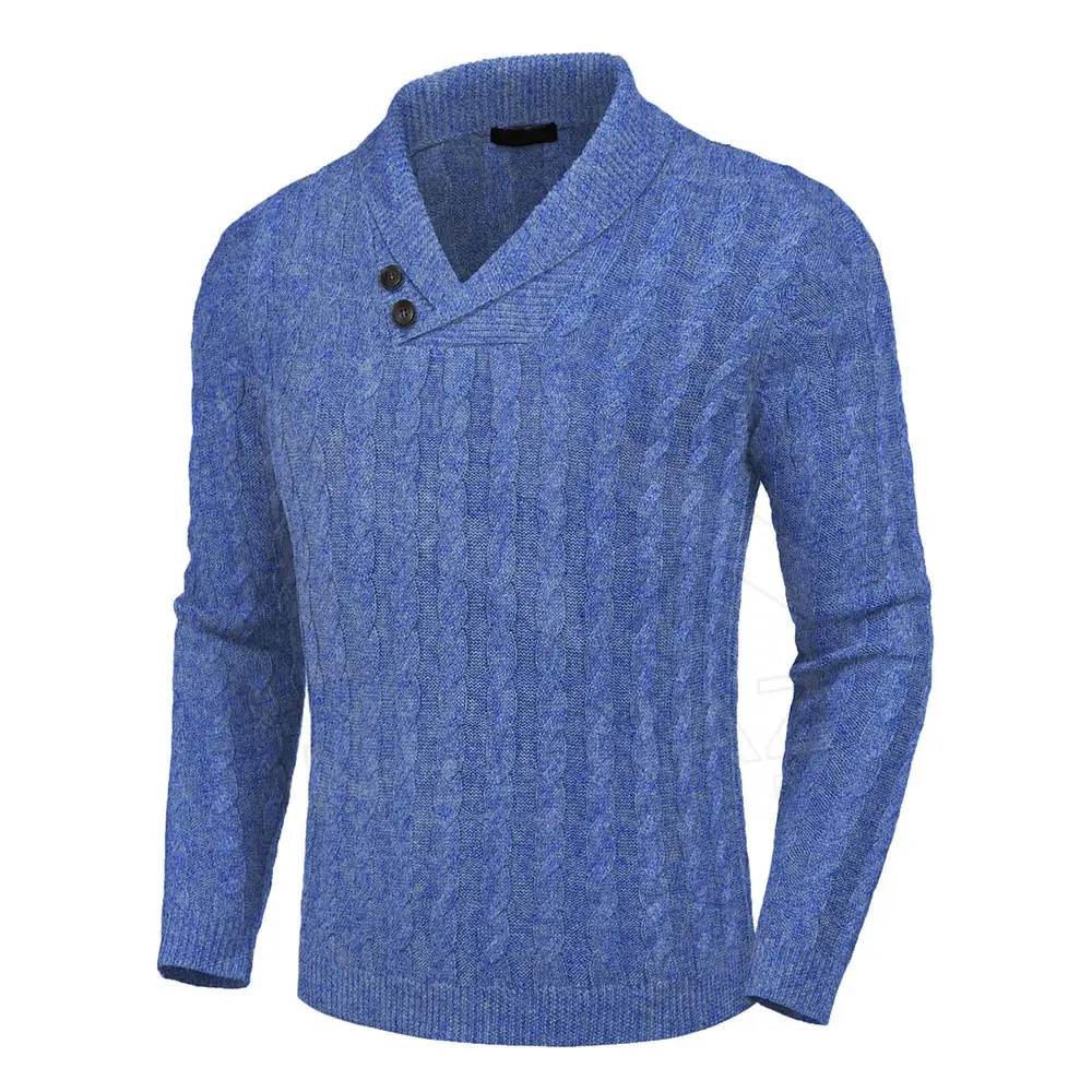 Automne hommes pull chaud tricot chandails décontracté Slim Fit pulls hommes hiver affaires respirant pull