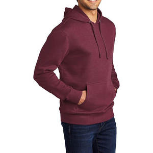 Haute qualité poids lourd 100% coton hommes sweats à capuche Streetwear bouffée impression à capuche Vintage bleu hommes à capuche hommes sweats à capuche - Product Image 4