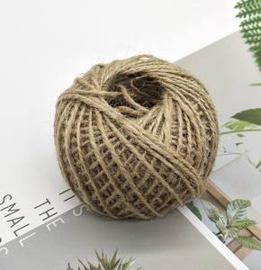 Venta al por mayor 1mm 1,5mm 2mm cuerda de Yute natural cuerda de yute patrón crudo - Product Image 6