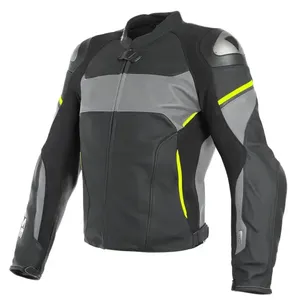 Handmade Biker Leather <b>Jackets</b> Vintage Style Windproof and Protective for <b>Summer</b> <b>Motorcycle</b> Riding Custom Logo Plus Size XL - Product Image 1