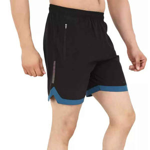 Pantalones cortos de gimnasio para hombre de etiqueta privada, pantalones cortos informales de patrón sólido de talla grande, ropa deportiva, pantalones cortos antiarrugas ecológicos - Product Image 4