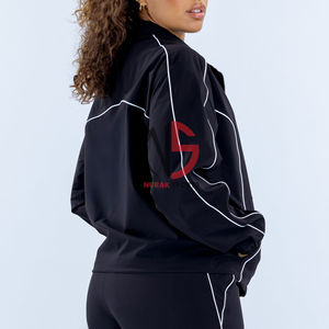 Vêtements d'automne et d'hiver en gros pour femmes Ensemble de jogging de haute qualité pour femmes Ensemble décontracté deux pièces à capuche double zippée et pantalon - Product Image 3