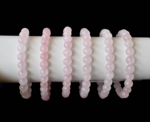 Top Bulk Selling Rose Quartz 8mm Everyday Wear Pink Color Round Beaded <b>Bracelet</b> Natural <b>Healing</b> Crystals For Jewelry Meditation - Product Image 3