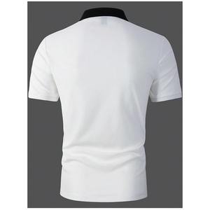 Camiseta de Manga Corta Unisex de Algodón y Poliéster Transpirable de Primera Calidad, Fabricada por SIBRIN, con Cierre y Logotipo Personalizable - Product Image 3