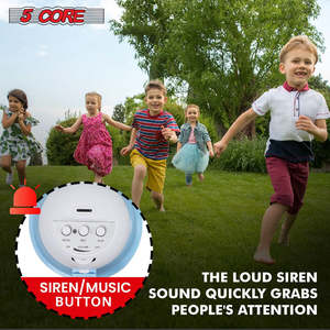 5Core Megaphone 15W Bull Horn Kids PA <b>Speaker</b> w 400 Yards Range Siren Lightweight Loud <b>Mini</b> Megafono - Product Image 5