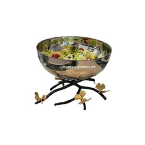 Metal Gold Chocolate Bowl Round Shape Tabletop Designer <b>Sweet</b> Bowl Premium Quality Handmade New Chocolate Bowl - Product Image 3
