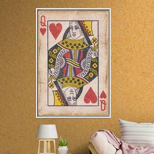 Enchantement Bohème : Décoration murale sur toile imprimée Reine de Cœur, TOILE ENCADRÉE BLANCHE - Product Image 1