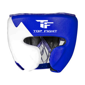 Protège-tête professionnel Design personnalisé Entraînement Boxe Protège-tête Qualité supérieure Casques de boxe Blanc Bleu - Product Image 1