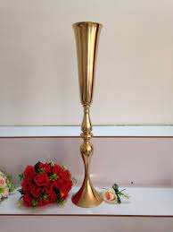 Vase à fleurs en aluminium brillant de haute qualité pour la décoration de mariage et les pots de fleurs disponibles à un prix raisonnable - Product Image 2