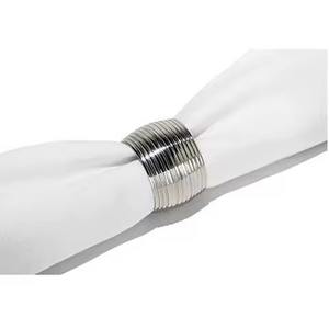 Anneaux de serviette en métal argenté au design fantastique, différentes formes, porte-mouchoirs - Product Image 1