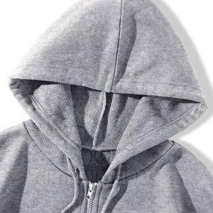High Quality Custom Fleece Mens Zip Up Heavyweight Hoodie Streetwear Full Zip Up Hoodie Custom Logo Full Face Zip Hoodies - Product Image 3