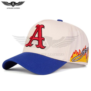 Gorra de Béisbol Ajustable para Hombre con Diseño Lateral de Llamas, Estilo Casual, Mejor Material, Logotipo Personalizado, Protección Solar, Gorras Trucker - Product Image 4