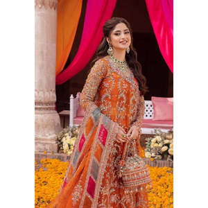 Angrakha de Seda Satén Kanwal Malik MINA con Adornos Hechos a Mano TC-1414 - Product Image 3