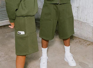 Nouveau personnalisé été Baggy Style coton hommes Jorts haute qualité Street Wear mode grande taille perdre Baggy Shorts - Product Image 6