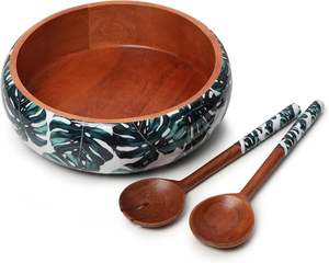 Cuenco de madera hecho a mano para servir, Decoración de mesa de cocina, elegante presentación de comida, perfecto para cenas festivas, VENTA SUPERIOR - Product Image 5