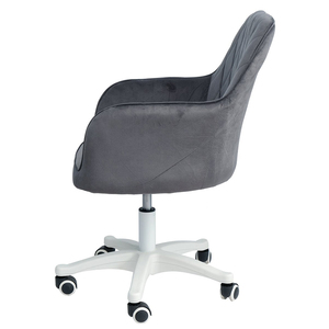 Chaise de bureau de direction avec mécanisme pivotant et coussin en tissu velours GAK409 - Product Image 3