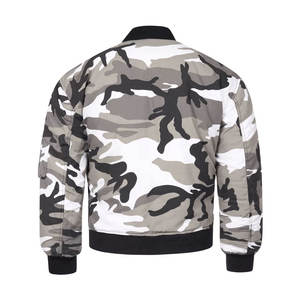 Nueva llegada al por mayor chaqueta de bombardero de los hombres con el tamaño personalizado del color y el logotipo Oem transpirable cómoda chaqueta de bombardero de los hombres - Product Image 2