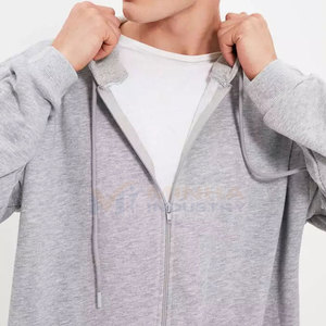 Sudadera con Capucha Extra Grande con Cierre, Corte Holgado, Estilo Urbano Unisex, Ropa Casual Transpirable - Product Image 3